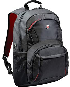 Port Designs Houston Padded Protective Backpack for 17.3-Inch Laptops, Black