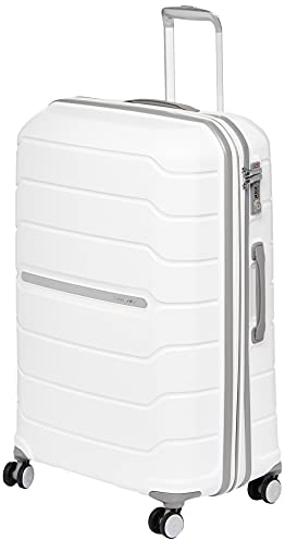 Samsonite Freeform Hardside erweiterbar mit Doppel-Spinner-Rädern, Weiß, Checked-Large 28-Inch, Freeform Hardside erweiterbar mit Doppelspinnerrollen