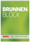 Brunnen - Bloc de notas, tamaño A4, 50 hojas, color blanco