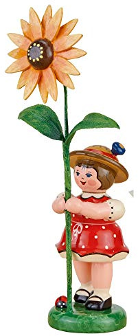Blumenkind Mädchen mit Sonnenhut - 11cm