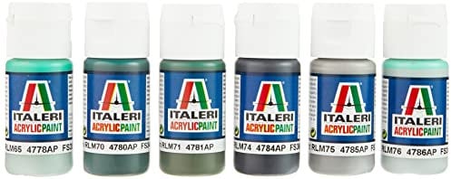 Italeri 510000436 - Conjunto de Pinturas acrílicas para los Modelos Pintura, razón: Luftwaffe Segunda Guerra Mundial
