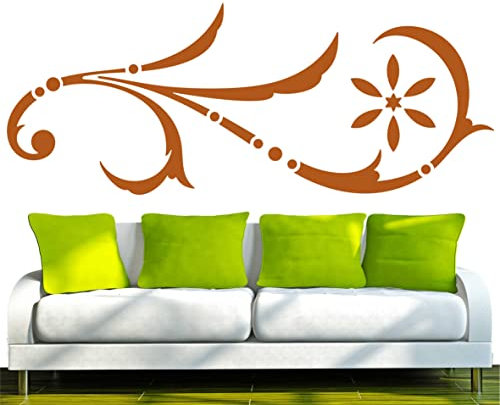 stickers muraux autocollants e39 Fleurs Rose 240x94 cm-