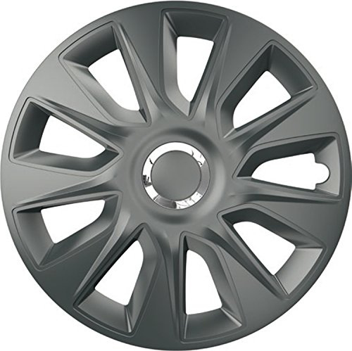 ZentimeX Z744897 Radkappen Radzierblenden universal 16 Zoll Dark