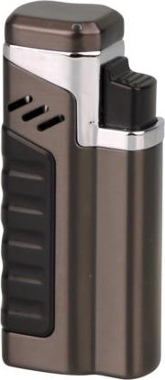 SKY 4-Flammen Jet-Feuerzeug X4 Jet dark gun satin mit Rundcutter 6mm …