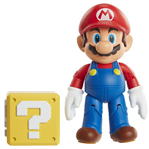 World of Nintendo Mario Actionfigur mit Münzbox, 10,2 cm