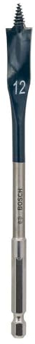 Bosch Professional 1x Mèche plate Self Cut Speed (Bois, avec queue six pans 1/4 Ø 12 mm Longueur 152 mm, Accessoire Perceuse à percussion)