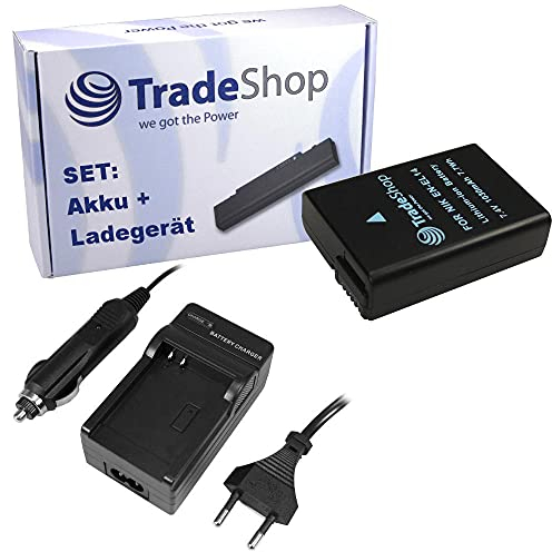 Batterie + Chargeur en kit pour nikon D3100/D3200/D5100/P7000/P7100/P7700/3100/3200/d-442 en D 5100/P p-6631 7000/7100/P-7700 en équivalent de El-14 14 ENEL EN-EL14 enel14