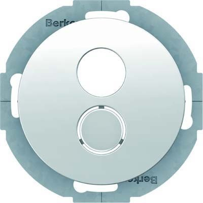Tapa conector mini con bastidor, R.CLASSIC, blanco polar, brillo