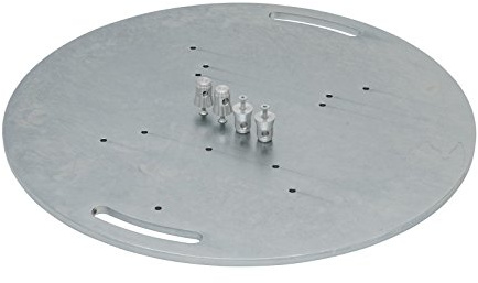 Alutruss 60320330 Grundplatte aus Stahl Rund A
