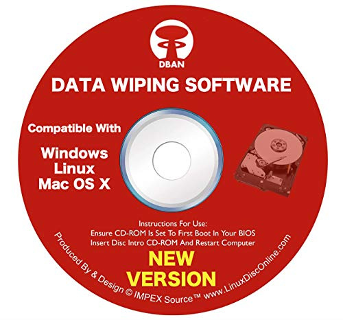 DBAN Boot- und Nuke Festplatten-Datenlöschsoftware für Windows, Linux und Mac auf CD