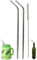CocoStraw 2 Jumbo 14 Stainless Steel Straws 100 oz Huge Super Long Drinking Wide Compatible with Whirley Insulated Travel Mug Foam Truck Stop Cups