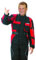 Roleff Chaqueta de Motorista para Niños Racewear, Negro/Rojo, L/152