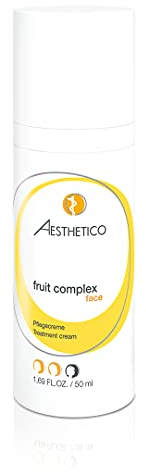 AESTHETICO fruit complex, 50 ml - Milde Fruchtsäurecreme für empfindliche Haut, regt Zellerneuerung an, beruhigt und glättet, mit Grünem Tee und Mimosenextrakt, ideal für reife Haut
