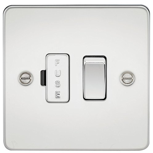 Knightsbridge FPAV6300PC 13 A Plate Straight Switched Fused Spur Unit – Chrome Polished