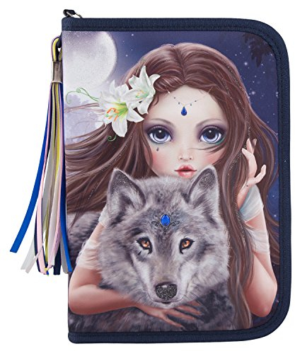 Top Model 6420 Fantasy Model Federtasche DeLuxe, Bunter Wolf