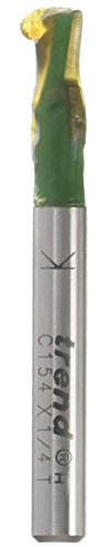 Trend CraftPro Dovetail Router Cutter, 1/4 Inch Shank, 6mm Cut Diameter & 98 Degree Spur, Tungsten Carbide Tipped, C154X1/4TC