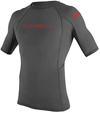 O'Neill UV-Sonnenschutz Jugend Basic Skins Short Sleeve Crew Sun Shirt Rash Guard, Graphit, 16