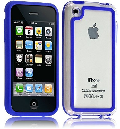 Seluxion - Housse Etui Coque Bumper pour Apple iPhone 3G/3GS Couleur Bleu