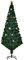 HOMCOM Albero di Natale 180cm con 27 Luci LED, Fibre Ottiche e 230 Rami, Albero di Natale Artificiale