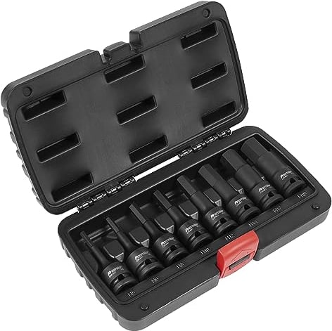 Sealey Ak5601 Impact Hex Key Set 8Pc 1/2Sq Drive