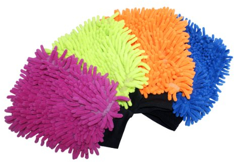 APA 19926 Mikrofaser-Tuch Handschuh, für Lack, Chrom, waschbar