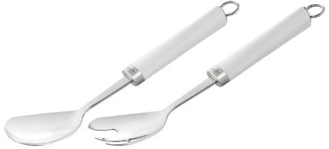 Lagostina I Cucinieri Bianchi Set Posate Insalata, Acciaio Inox, Diametro 26 cm