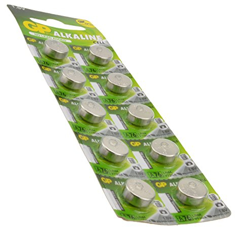 kenable GP Alkalisch Cell Zelle Batterie LR44 a76 V13GA PX76A AG13 1,5v [10 Stück]