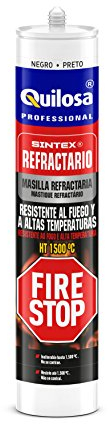 Quilosa Sintex - Masilla refractaria, color negro