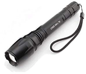 CursOnline Potentissima e Super Accessoriata Torcia Tattica Militare LED CREE XML-T6 6500K Luce Bianca Zoom 2 Batteri Ricaricabili da 6800Mah MOD.18650 BL 8668 col