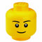 LEGO Multi-Use Stackable Storage Head Small, Boy, Yellow by LEGO