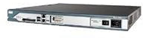 Cisco 2811 - Kabelrouter (10,100 Mbit/s, 128-bit AES,192-bit AES,256-bit AES,3DES,des, Cisco IOS, Blau, Edelstahl, 1U, 64 MB)