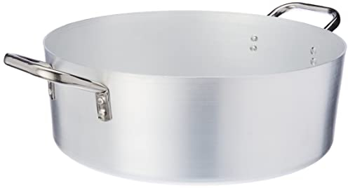 Pentole Agnelli - Cacerola Baja de Aluminio - INOX con 2 Asas