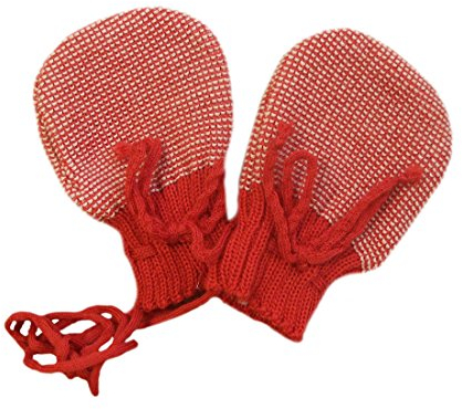 Disana 3410300 - Strick-Handschuhe Wolle rot