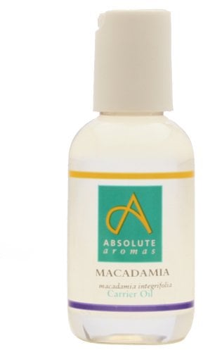 Absolute Aromas Macadamia Oil (Macadamia integrifolia) 50ml - Pure, Natural, Vegan and Cruelty Free – Moisturising Carrier Oil for Body and Facial Massage