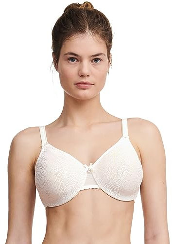 Chantelle Women's, C MAGNIFIQUE, Covering Molded Bra, Women's invisible lingerie, Ivory, 40C