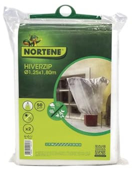 NORTENE HIVERZIP , Lot de 2 housses d'hivernage 2 x 1,80 m Ø 1,25 m