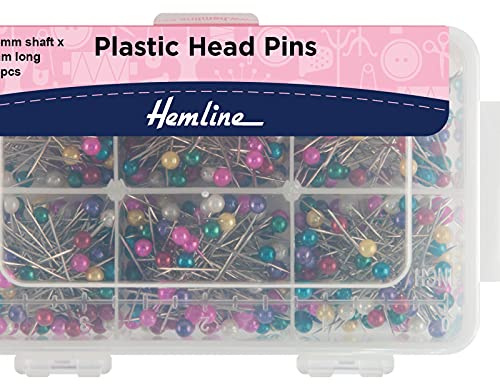 Hemline Plastic Head Pins 34mm H668.600
