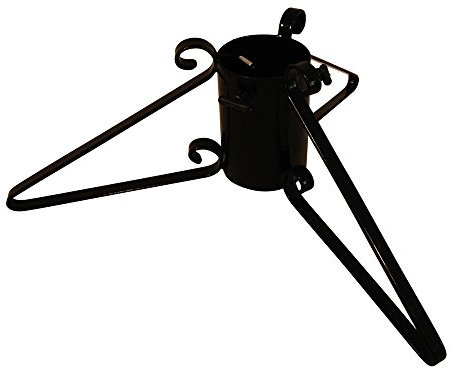 Garden Pride Christmas Tree Stand - 4 Base - Metal - Solid Steel - Plastic Coated (Black)