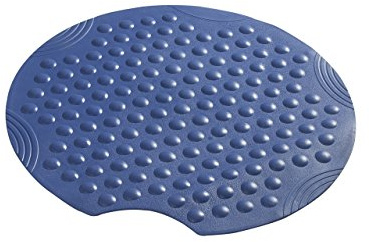 SANIMIX runde Duscheinlage, Duschmatte, Sicherheitseinlage für die Dusche Modell Bubbles Größe: Ø54cm Farbe: Blau