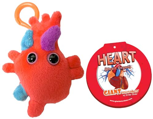 GIANTmicrobes Unbekannt Keychain - Heart (Heart Organ) by Giant Microbes