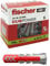 Fischer 100x Tasselli DuoPower, 6 x 30 mm, per Muro pieno, Mattone Forato, Cartongesso, 537640