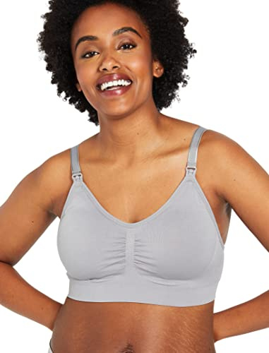 Motherhood Maternity Women's Wireless Clip Down Seamless Nursing Bra, 1 and 2 Packs Full Coverage Bra