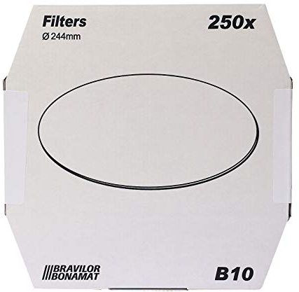 Bonamat Bravilor B10 Flachfilter Original 244 mm, 250 Stk, Kaffeefilter