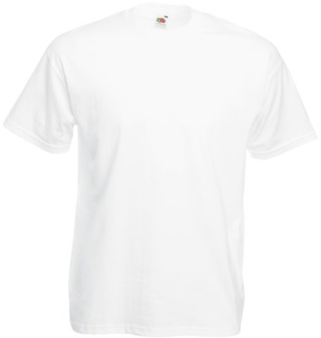 Fruit of the Loom Men's Short Sleeve Crew Tee White