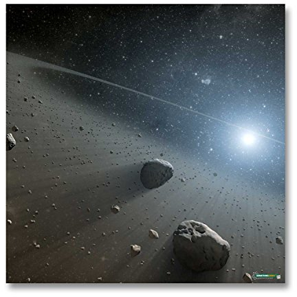 Asteroid Belt Gaming-Matte, 91 x 91 cm