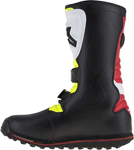 Alpinestars Tech T - Stivale da motocross da uomo, bianco/rosso/giallo/nero, taglia 40