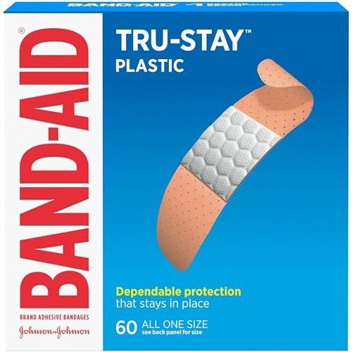 BAND-AID Plastic Adhesive Bandages, 0.75 X 3, 60/box