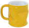 MondoCeram Artis Squashed Tin Can Mug Yellow 7.8oz/220ml, Single