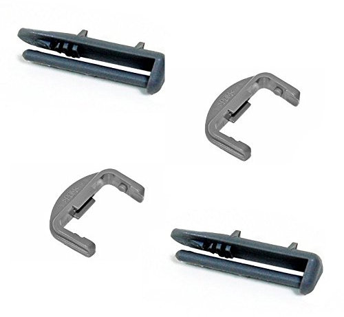 suds-online Vier Kunststoff hinten Vorderseite Schiene Endkappen für Beko Geschirrspüler Ref 1880580400 1887460200