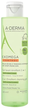 A-Derma Exomega 2in1 geschmeidigmachendes Reinigungsgel, 200
